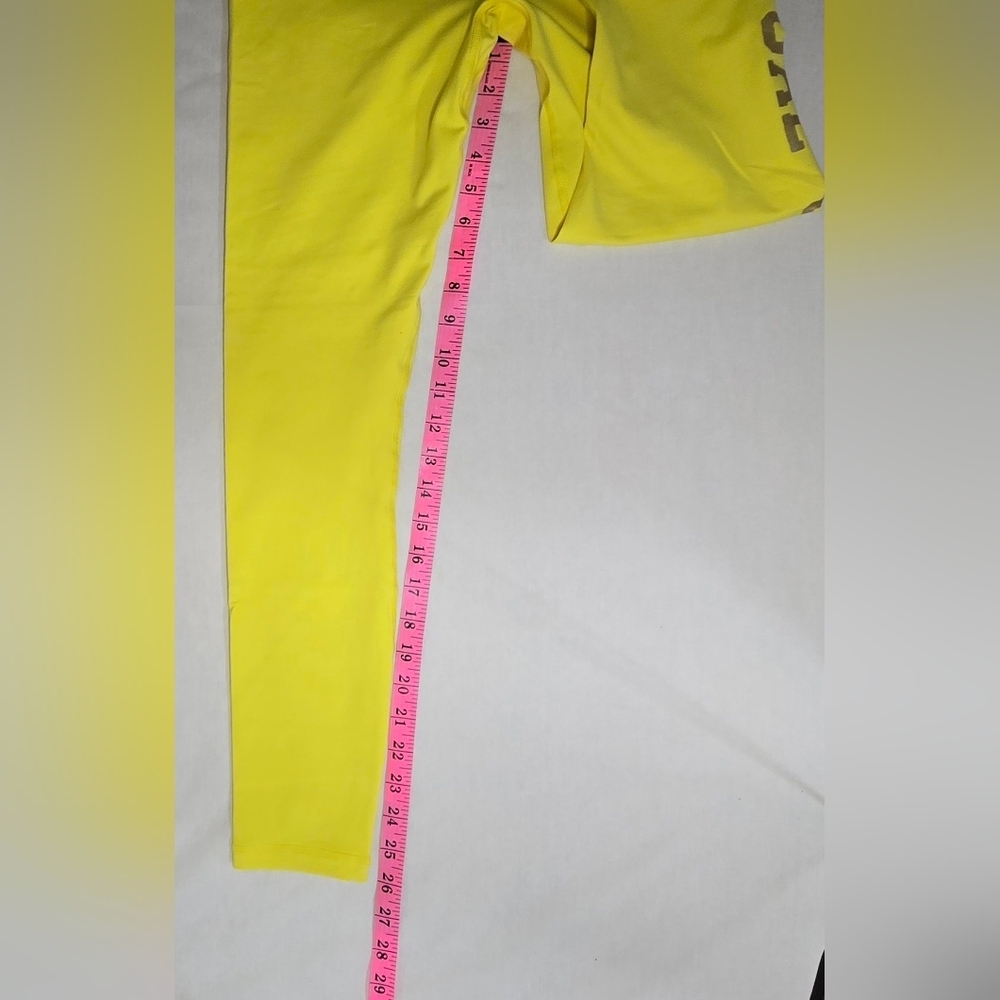 Spiritual Gangster Neon Yellow High-rise Full Length Leggings Women's Size Large - Picture 11 of 12